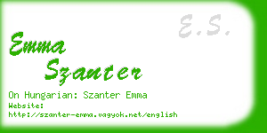 emma szanter business card